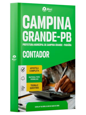Apostila Prefeitura de Campina Grande - PB 2026 - Contador