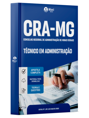 Apostila CRA-MG 2026 em PDF - Técnico em Administração