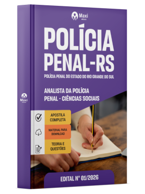 Apostila Polícia Penal-RS 2026 - Analista da Polícia Penal - Ciências Sociais
