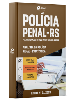 Apostila Polícia Penal-RS 2026 - Analista da Polícia Penal - Estatística