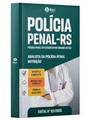 Apostila Polícia Penal-RS 2026 - Analista da Polícia Penal - Nutrição