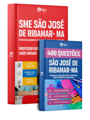 Combo Prefeitura de São José de Ribamar-MA 2026 - Professor Ensino Fundamental Anos Iniciais