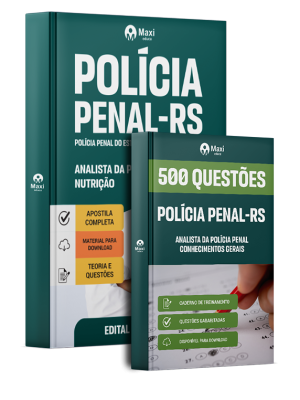 Combo Polícia Penal-RS 2026 - Analista da Polícia Penal - Nutrição