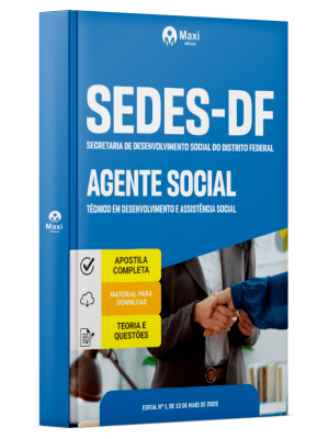Apostila SEDES-DF 2026 em PDF - Agente Social