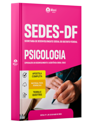 Apostila SEDES-DF 2026 - Especialista em Desenvolvimento e Assistência Social (EDAS) - Psicologia