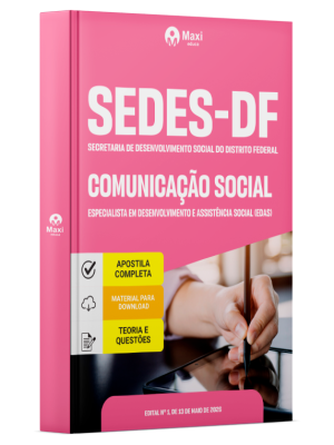 Apostila SEDES-DF 2026 - Especialista em Desenvolvimento e Assistência Social (EDAS) - Comunicação Social