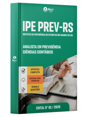 Apostila IPE Prev RS 2026 - Analista em Previdência - Ciências Contábeis