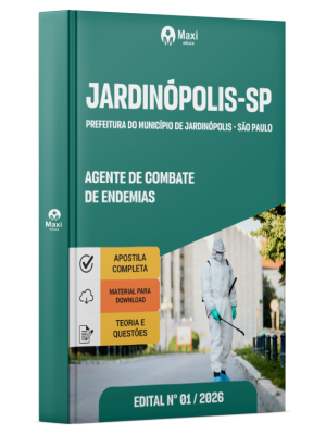 Apostila Prefeitura de Jardinópolis-SP 2026 - Agente de Combate de Endemias