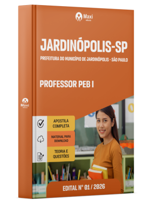 Apostila Prefeitura de Jardinópolis-SP 2026 - Professor PEB I