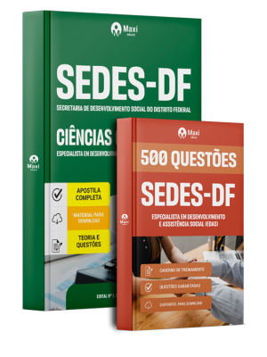 Combo SEDES-DF 2026 - Especialista em Desenvolvimento e Assistência Social (EDAS) - Ciências Contábeis