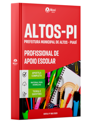 Apostila Prefeitura de Altos-PI 2026 - Profissional de Apoio Escolar