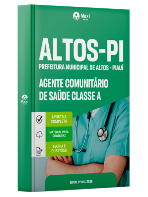 Apostila Prefeitura de Altos-PI 2026 - Agente Comunitário de Saúde Classe A