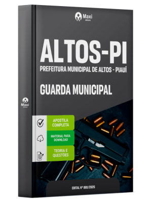 Apostila Prefeitura de Altos-PI 2026 - Guarda Municipal