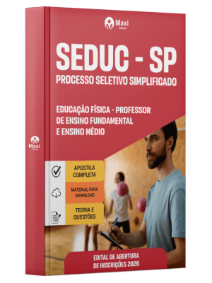 Apostila SEDUC-SP 2026 - Professor de Ensino Fundamental e Ensino Médio - Educação Física