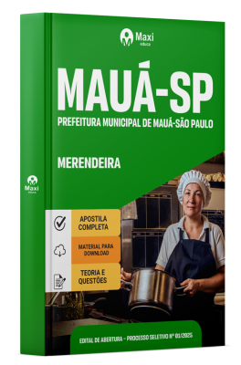 Apostila Prefeitura de Mauá-SP 2025 - Merendeira