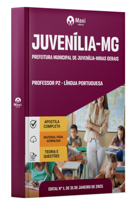 Apostila Prefeitura de Juvenília-MG 2025 - Professor P2 - Língua Portuguesa