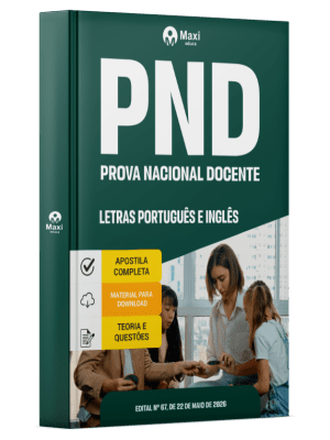 Apostila PND - Prova Nacional Docente 2026 - Letras Português e Inglês
