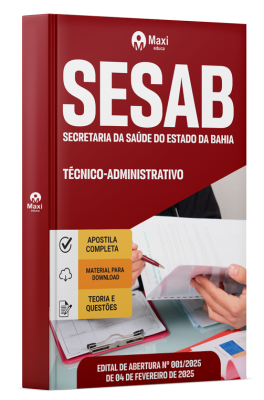 Apostila SESAB-BA 2025 - Técnico-Administrativo