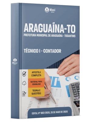 Apostila Prefeitura de Araguaína-TO 2026 - Técnico I - Contador
