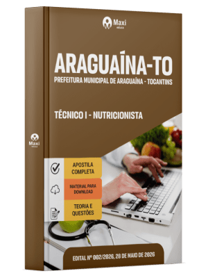 Apostila Prefeitura de Araguaína-TO 2026 - Técnico I - Nutricionista