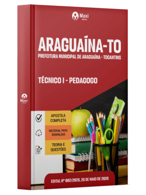 Apostila Prefeitura de Araguaína-TO 2026 - Técnico I - Pedagogo