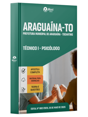 Apostila Prefeitura de Araguaína-TO 2026 - Técnico I - Psicólogo