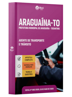 Apostila Prefeitura de Araguaína-TO 2026 - Agente de Transporte e Trânsito