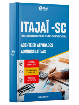 Apostila Prefeitura de Itajaí-SC 2026 - Agente em Atividades Administrativas