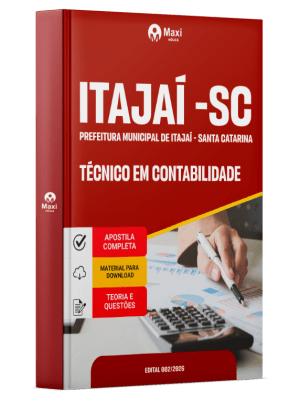 Apostila Prefeitura de Itajaí-SC 2026 - Técnico em Contabilidade