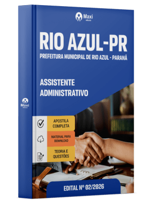 Apostila Prefeitura de Rio Azul-PR 2026 - Assistente Administrativo