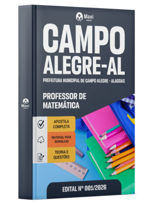 Apostila Prefeitura de Campo Alegre-AL 2026 - Professor de Matemática