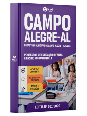 Apostila Prefeitura de Campo Alegre-AL 2026 - Professor de Educação Infantil e Ensino Fundamental I