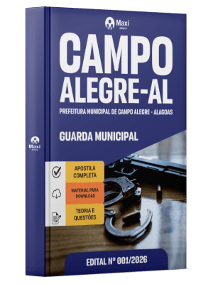 Apostila Prefeitura de Campo Alegre-AL 2026 - Guarda Municipal