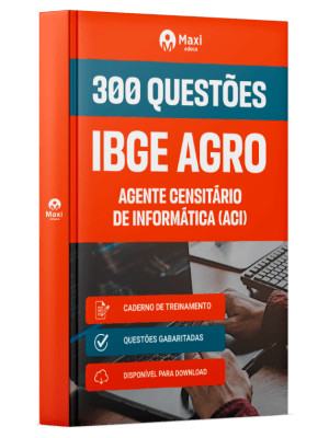 Caderno de Questões IBGE CENSO - Agente Censitário de Informática (ACI) - 300 Questões Gabaritadas