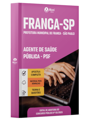 Apostila Prefeitura de Franca-SP 2026 - Agente de Saúde Pública - PSF