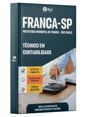Apostila Prefeitura de Franca-SP 2026 - Técnico em Contabilidade