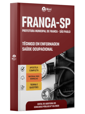 Apostila Prefeitura de Franca-SP 2026 - Técnico em Enfermagem - Saúde Ocupacional