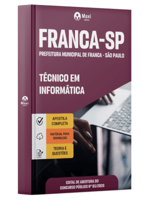 Apostila Prefeitura de Franca-SP 2026 - Técnico em Informática