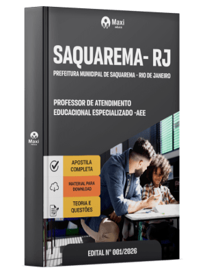Apostila Prefeitura de Saquarema-RJ 2026 - Professor de Atendimento Educacional Especializado - AEE