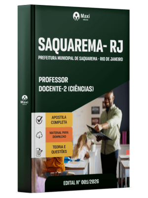 Apostila Prefeitura de Saquarema-RJ 2026 - Professor Docente-2 Ciências