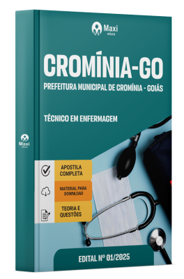 Apostila Prefeitura de Cromínia-GO 2026 - Técnico em enfermagem