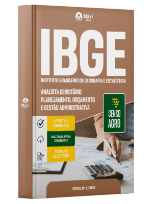 Apostila IBGE CENSO 2027 - Analista Censitário - Planejamento, Orçamento e Gestão Administrativa