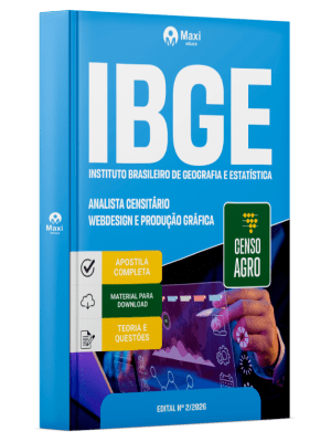 Apostila IBGE CENSO 2027 - Analista Censitário - Webdesign e Produção Gráfica