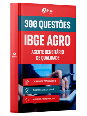 Caderno de Questões IBGE CENSO - Agente Censitário de Qualidade - 300 Questões Gabaritadas