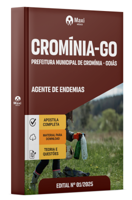 Apostila Prefeitura de Cromínia-GO 2025 - Agente de endemias