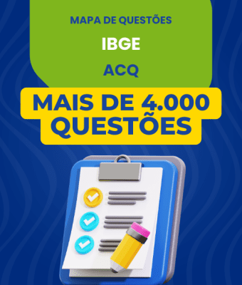 Mapa de Questões Online - IBGE - Agente Censitário de Qualidade - 4 Mil Questões