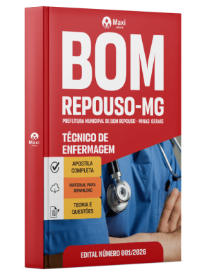 Apostila Prefeitura de Bom Repouso - MG 2026 - Técnico de Enfermagem