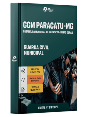 Apostila Prefeitura de Paracatu-MG 2026 - Guarda Civil Municipal