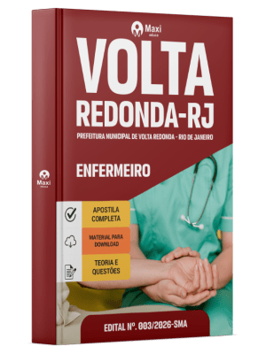 Apostila Prefeitura de Volta Redonda-RJ 2026 - Enfermeiro