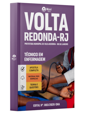 Apostila Prefeitura de Volta Redonda-RJ 2026 - Técnico em Enfermagem
